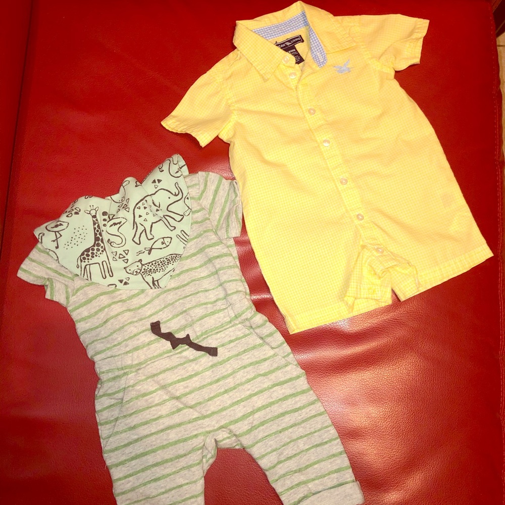 (2 for $20) Bundle of 2 NB outfits-EUC